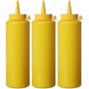 Dávkovací lahve - 3 ks, 0,2L, Žlutá, 3 ks., ø50x(H)185mm