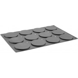 Forma silikonová Mini-Tartelette, HENDI, 12 otvorů, 600x400x(H)10mm