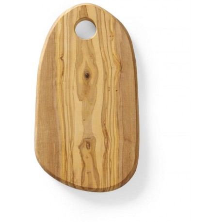 Deska servírovací z olivového dřeva, s otvorem, HENDI, 250x165x(H)18mm