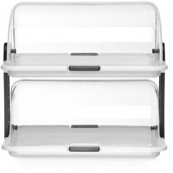 Roll Top Cool Display Tray Double Deck, HENDI, 380x260x(H)355mm