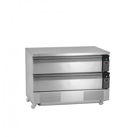 TEFCOLD UD2-3 Kombinovaný chladicí / mrazicí stůl 2 zásuvky