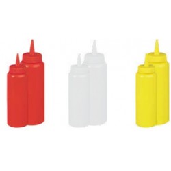 plast láhve na kečup, hořčici a omáčky