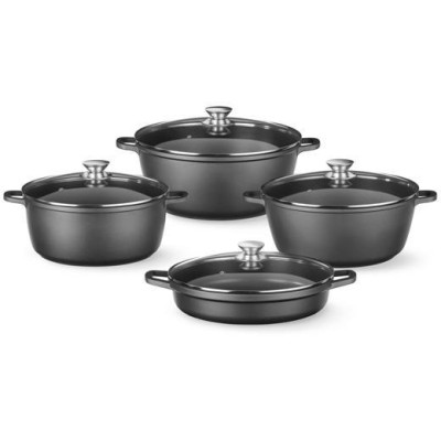 Hrnec s nepřilnavou povrchovou úpravou, HENDI, 7L, Černá, 367x290x(H)122mm