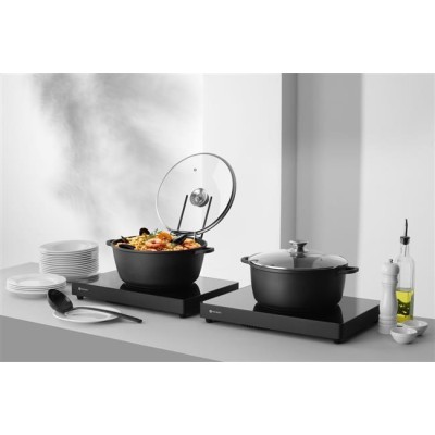 Hrnec s nepřilnavou povrchovou úpravou, HENDI, 7L, Černá, 367x290x(H)122mm