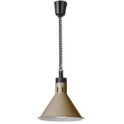 Výškově nastavitelná ohřívací lampa kónická, HENDI, Béžová, 230V/250W, ⌀275x(H)250mm