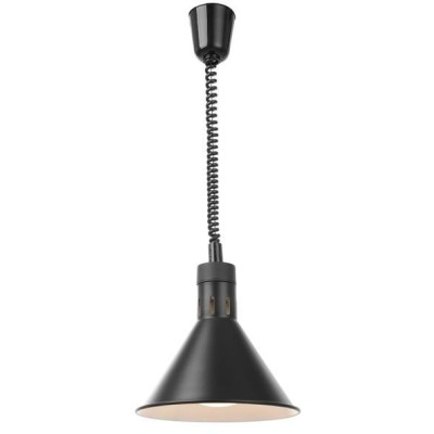 ohřívací lampa kónická, HENDI, Černá, 230V/250W, ⌀275x(H)250mm
