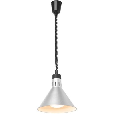 ohřívací lampa kónická, HENDI, Stříbrná, 230V/250W, ⌀275x(H)250mm