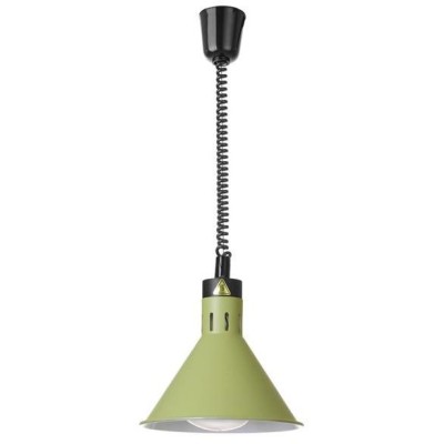 Výškově nastavitelná ohřívací lampa kónická, HENDI, Zelená, 230V/250W, ⌀275x(H)250mm