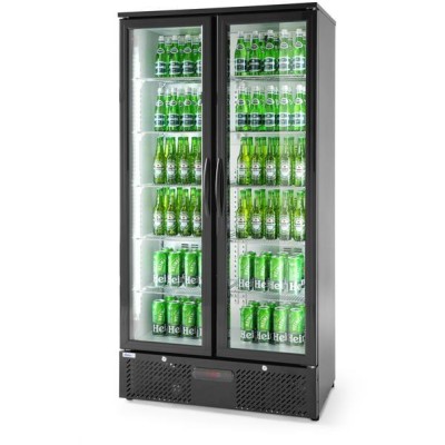 Dvoudveřová chladnička do baru, Arktic, 477L, Černá, 220-240V/365W, 900x530x(H)1820mm