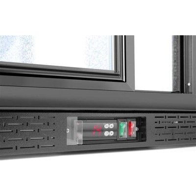 Barová chladnička s trojitými posuvnými dveřmi, Arktic, 308L, Černá, 220-240V/160W, 1350x520x(H)865mm