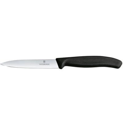 Nůž na zeleninu hladký, Victorinox, Černá, (L)212mm