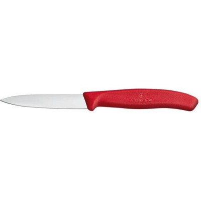 Nůž na zeleninu hladký, Victorinox, Červená, (L)190mm