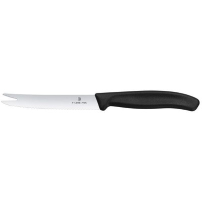 Nůž na sýr a klobásy, Victorinox, Černá, (L)219mm