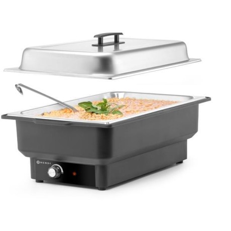 Chafing dish elektrický Tellano, HENDI, Kitchen Line, GN 1/1, 9L, 220-240V/900W, 575x349x(H)278mm