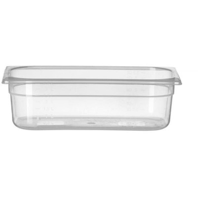 Kontejner GN 1/3 polypropylen, HENDI, Profi Line, GN 1/3, 4L, Průhledná, 325x176x(H)100mm