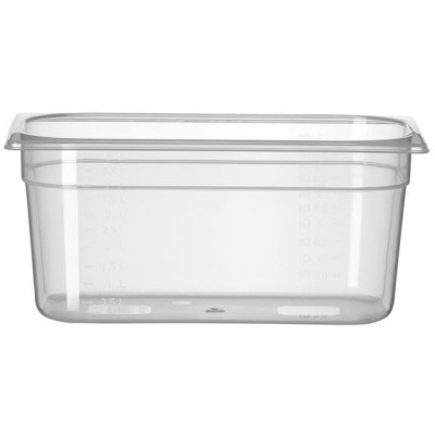 Kontejner GN 1/3 polypropylen, HENDI, Profi Line, GN 1/3, 5,7L, Průhledná, 325x176x(H)150mm
