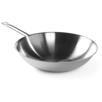 Třívrstvá pánev wok bez poklice, HENDI, ⌀360x(H)90mm