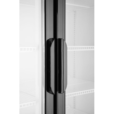 Barová chladnička s podsvíceným panelem, dvoudveřová, Arktic, 512L, Černá, 220-240V/510W, 1120x585x(H)1900mm