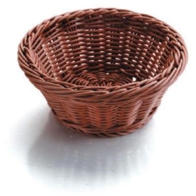 Košík na pečivo polypropylenový kulatý 23 × 8 cm, tmavý