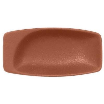 RAK Talíř obdélný 11 × 5,5 cm, hnědá | RAK-NFMZMR11BW