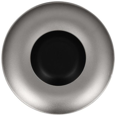 RAK Metalfusion talíř hluboký Gourmet 29 cm, černostříbrný | RAK-MFFDGD29SB