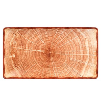 RAK Woodart talíř obdélný 33,5 × 18,1 cm – světle hnědá | RAK-WDEDRG33TB