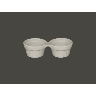RAK Chef's Fusion ramekin dvojitý 13 cm, bílý | RAK-CFDR02WH