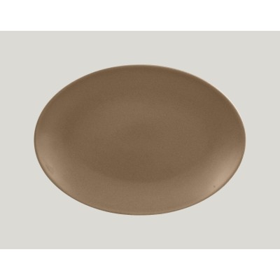 RAK Genesis talíř oválný 32 × 23 cm, hnědá | RAK-GNNNOP32CR