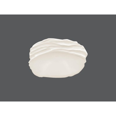 RAK Talíř reliéfní mělký 27 × 18,5 cm – bílá | RAK-STEP25