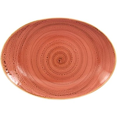 RAK Twirl talíř oválný 32 × 23 cm – coral | RAK-TWNNOP32CO