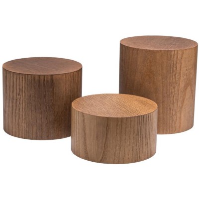 Podstavec kulatý dřevěný, pr. 223 mm, v: 60 mm, jasan
