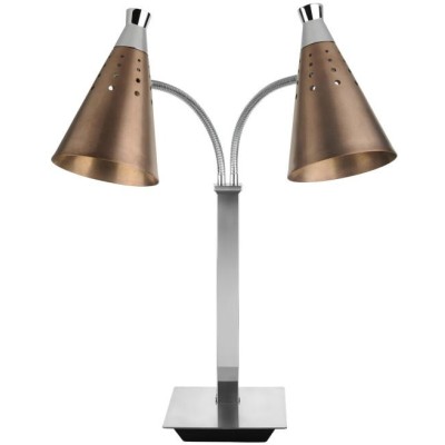 T-Collection ohřívací lampa dvojitá flexibilní, bronzová, 230 V