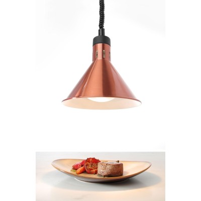 Kuželová tepelná lampa Rise and Fall, HENDI, Měděná, 230V/250W, ⌀275x(H)250mm