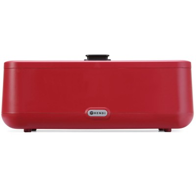 Chafing dish UNIQ, HENDI, designed by Robert Bronwasser, Červená, 220-240V/700W, 607x402x(H)245mm