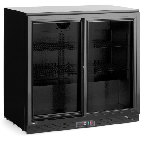 Barová chladnička s dvojitými posuvnými dveřmi, Arktic, 158L, Černá, 220-240V/160W, 900x520x(H)870mm