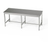 Nerezový centrální pracovní stůl 250x70x85 cm | FORGAST