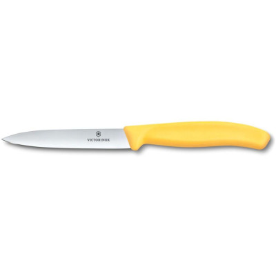 Nůž na zeleninu hladký, Victorinox, Žlutá, (L)212mm