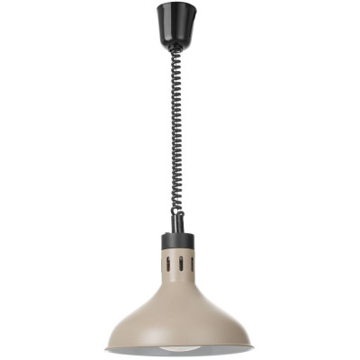 Výškově nastavitelná ohřívací lampa, zvonovitý tvar, HENDI, Béžová, 230V/250W, ⌀295x(H)207mm