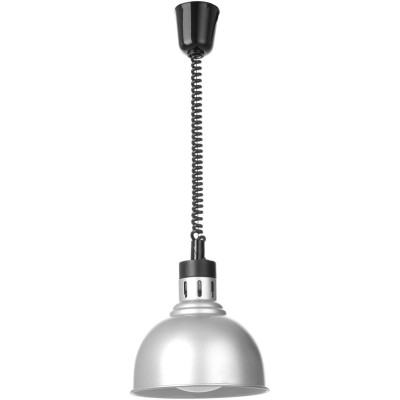 Výškově nastavitelná ohřívací lampa, kupolová, HENDI, Stříbrná, 230V/250W, ⌀250x(H)207mm