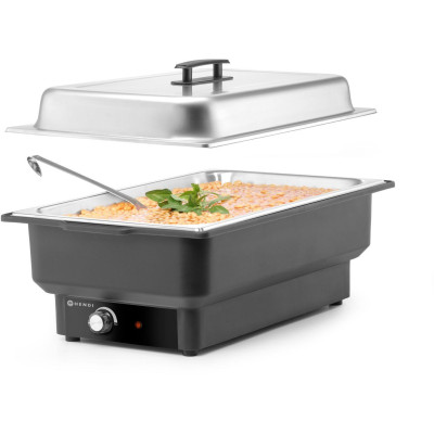Chafing dish elektrický Tellano, HENDI, Kitchen Line, GN 1/1, 9L, 230V/900W, 575x349x(H)278mm