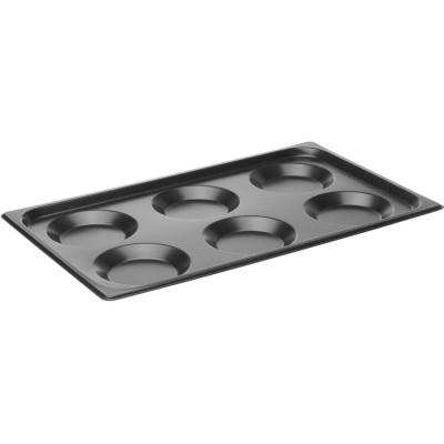 Tácek se 6 formami, Convectomat Pancake, HENDI, GN 1/1, 530x325x(H)29mm