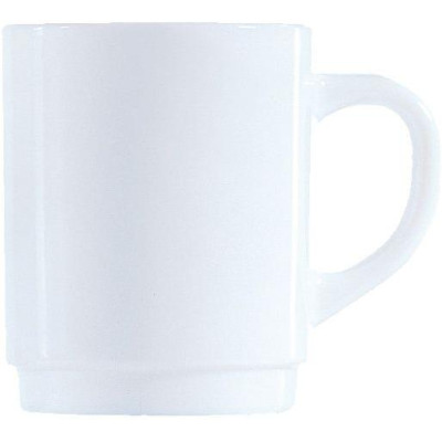 Hrnek Restaurant, Arcoroc, 0,25L, Bílá, 6 ks, ⌀72x(H)89mm