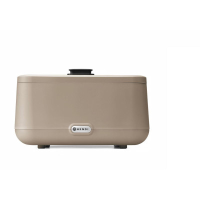 Chafing dish UNIQ, HENDI, designed by Robert Bronwasser, GN 2/3, Béžová, 230V/500W, 433x403x(H)248mm