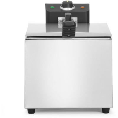 Hluboká fritéza, HENDI, Budget Line, GN 1/2, 8L, Stříbrná, 230V/3500W, 267x407x(H)308mm