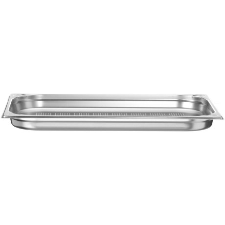 Nádoba GN 1/1, perforovaná, HENDI, Profi Line PLUS, GN 1/1, 5L, Stříbrná, 530x325x(H)40mm