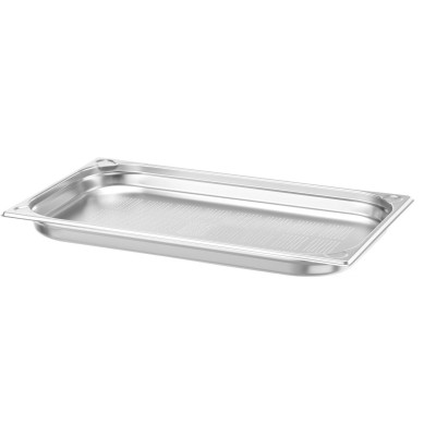 Nádoba GN 1/1, perforovaná, HENDI, Profi Line PLUS, GN 1/1, 5L, Stříbrná, 530x325x(H)40mm