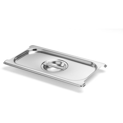 Víko pro nádoby GN s ootvorem pro rukojeť, HENDI, Profi Line PLUS, GN 1/3, Stříbrná, 325x176mm