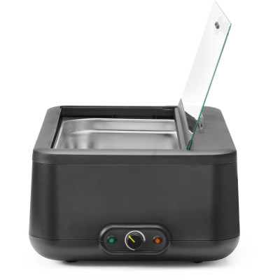 Chafing dish UNIQ, analogové ovládání, HENDI, GN 1/1, Černá, 230V/700W, 627x398x(H)248mm