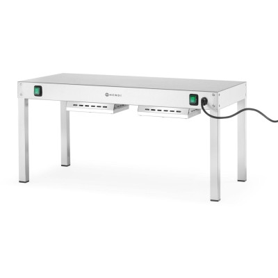 Zahřívací most, HENDI, Stříbrná, 230V/1000W, 800x400x(H)400mm, Obdélníkové