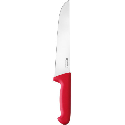 Řeznický nůž, 250 mm, HACCP, HENDI, Profi Line, Červená, (L)381mm